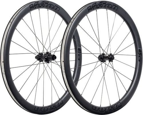Paire De Roues Carbone 700C 3 Rayons – Piste/CLM – Large 28mm – Tubeless – Freins Disque