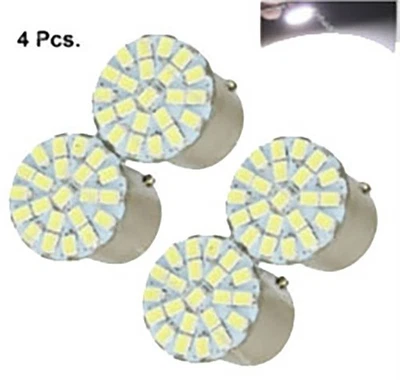 Royal Enfield Set Mit 4 Weiß 12 V LED-22 Led-Tail Standlicht Blinker Birne - Bild 1 von 4