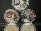 8 Coin 1986-S STATUE OF LIBERTY Silver Dollar LOT OF EIGHT w/Capsules 6.18 oz — photo 2