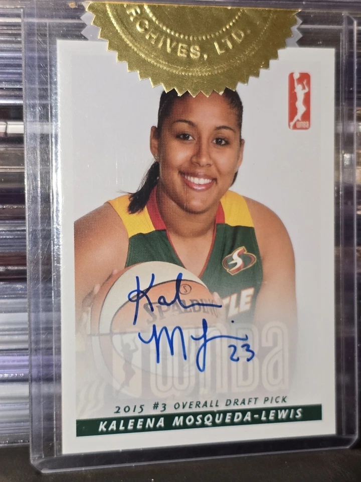 2015 Rittenhouse WNBA Kaleena Mosqueda-Lewis limited edition Auto RC SEALED! - Image 3 of 3