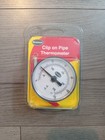 Clip On Pipe Thermometer 0 to 120 C&F - Hot Water Temperature Gauge