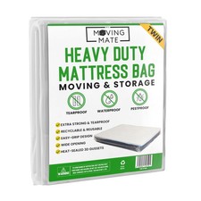 Mattress Bags for Moving, Twin Mattress Bag for Storage, Plastic Cover for Be...