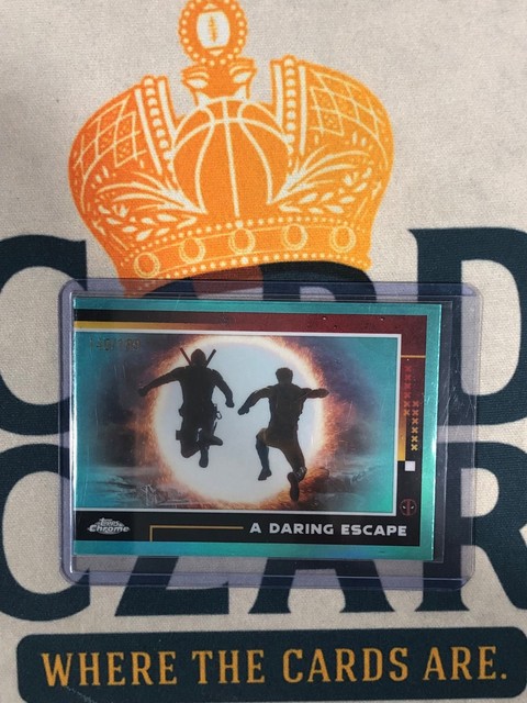 2025 Topps Chrome Marvel Deadpool "A DARING ESCAPE" Aqua Refractor /199