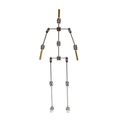 Studio Stop Motion Armature Kit - Feet Tie Down DIY Metal Puppet Figure Skele...