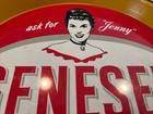 Set 2 Genesee Beer Rochester NY Vintage Canco Metal Bar Trays Ask for Jenny  12" — photo 6