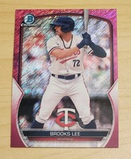2023 Bowman Chrome Prospects Brooks Lee #BCP-248 Fuchsia Shimmer Refractor /199