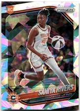 2025 Panini Prizm WNBA #131 Saniya Rivers Ice Prizm RC