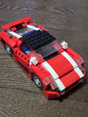 LEGO Creator 5867 Super Speedster Car Complete 2009 Red Sports Car No Box