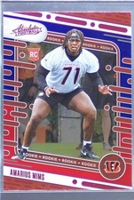 2024 Absolute Amarius Mims Red and Blue RC #118 Bengals