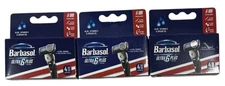 Lot of 3 Barbasol Ultra 6 Plus Men's Razor Blade Refill Cartridges 4 Refills NEW