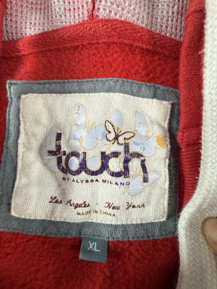 Moletom com capuz Chicago Blackhawks feminino XL touch por Alyssa Milano NHL - Imagem 4 de 4