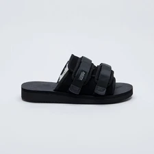 SUICOKE MOTO-Mab OG056Mab Black Slides Sandals Slippers