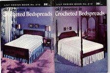 Crochet Pattern Booklet Tablecloths Bedspreads Lily No 210 1973 Vintage