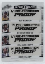 2024 Leaf Metal Sports Heroes 1/1 Bob McAdoo Dandridge Charlie Scott HOF u4w