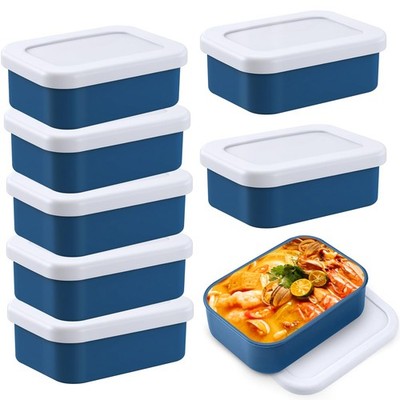 8 PCS 1 Cup Silicone Freezer Molds with Lid, Silicone Soup Freezer Molds Meal...