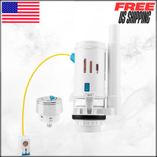 Universal Dual Flush Valve 2" Outlet 280mm Cable Toilet Repair Kit  Push Button