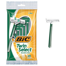BIC Men'S Twin Select Disposable Razor, Sensitive Skin, 10 Count Pack of 3