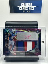 2022 Panini Spectra - Radiant Rookie Patch Signatures James Cook #RAD-JCO /25