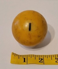 Vintage No. 1 Solid Yellow Pool Ball Billiard 2" Replacement J 