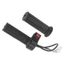 Throttle Grip,Full Twist Non-Slip Handlebar for E-Bikes and Scooters, Black