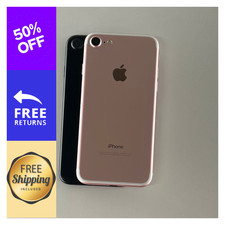 Apple iPhone 7 -32GB 128GB- Unlocked Verizon Jet Black Rose Gold 4G iOS