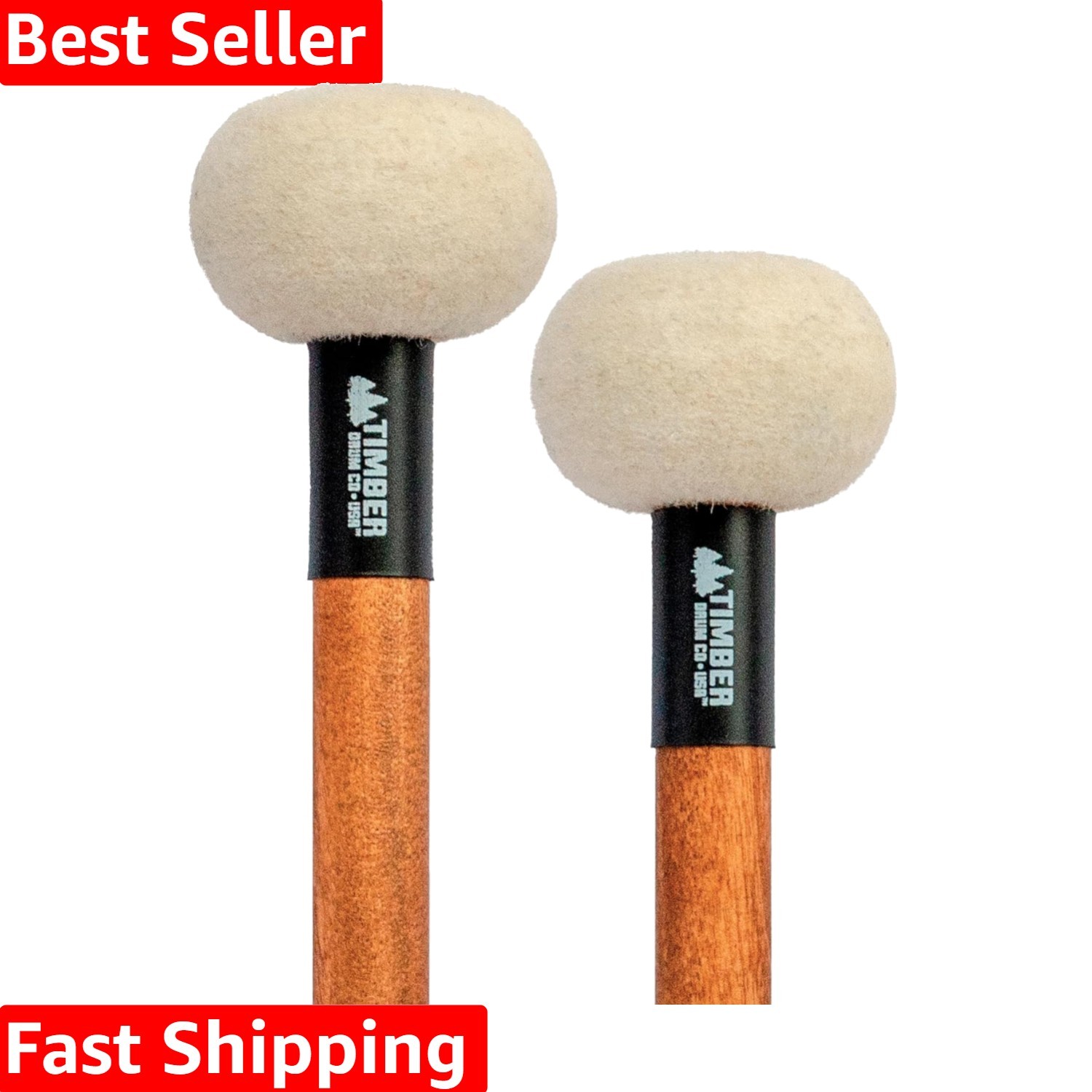 Crafted Timpani Mallets with Medium Felt – Perfect for Percussionists 15.25