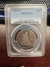1859 o seated liberty half dollar PCGS G04