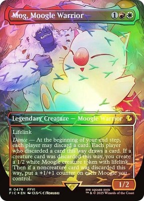  Mog, Moogle Warrior *Chocobo Track Foil* - NM - Magic The Gathering - MTG