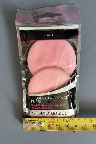 Studio Basics 3 bocanadas y esponjas maquillaje cosméticos cuidado de la piel cuidado facial 1x - Imagen 5 de 10