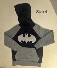 Size 4 DC Batman Logo Hoodie Sweatshirt DC Comics