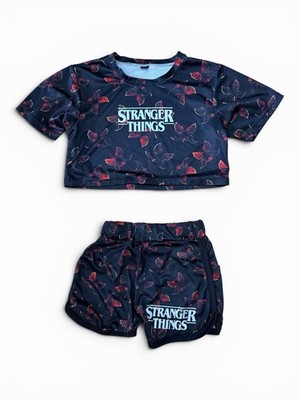 Stranger Things Mädchen Schlafanzug Crop Top & Shorts 2-teilig Demogorgon Gr. S