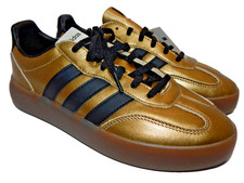 NUEVO EN CAJA Mujer Adidas Barreda Decode Lux Zapatillas bajas doradas Zapatos Talla 8 JR1218
