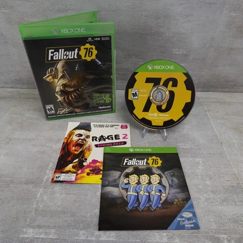Fallout 76 Xbox One CIB Microsoft Complete with Manual Vault-Tec Appalachia RPG