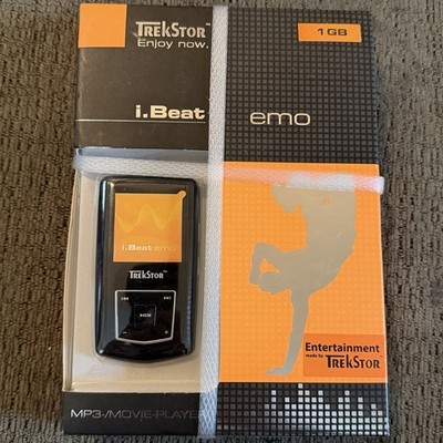 Trekstor i.Beat emo 1GB MP3 Player Black Digital Media Player NEW in Box