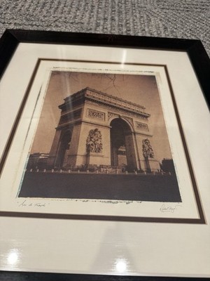 Michael Bayer ''Arc de Triomphe'' Signed Art Print Paris Framed