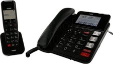Fysic FX 8025 Schnurgebundenes Telefon mit Mobil DECT Telefon Seniorentelefon