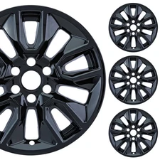 PACRIM 20" Gloss Black Wheel Skins for Chevy Silverado Custom (19-26) | Set of 4