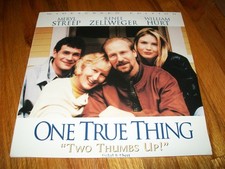 ONE TRUE THING 2-Laserdisc LD SET WIDESCREEN FORMAT VERY GOOD CONDITION RARE 