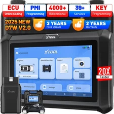 2025 XTOOL D7W Wireless OBD2 Scanner Car Full System Diagnostic Tool ECU Coding