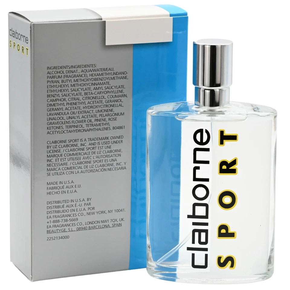 Claiborne Sport por Liz Claiborne 3,4 OZ Colonia EDC para Hombres Nuevo en Caja Foto 4 de 4