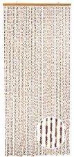 Bambusvorhang Türvorhang BAMBOO 45 Stränge 90x200 cm - Braun - Dekovorhang -
