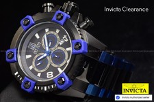 RARE Invicta Jason Taylor JT Swiss 56mm Chrono Men's Watch MOP Dial Blue Black