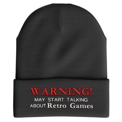 Lustige Videospiele Beanie Warnung kann anfangen zu sprechen Retro Spiele Mütze Geschenk für M...