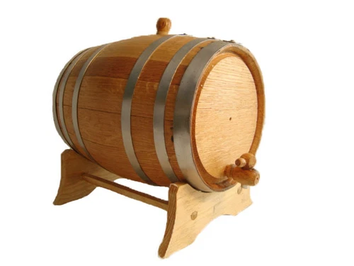Oak Barrel 5 liter Steel Hoop Whiskey Wine Beer wood barrel - free engraving