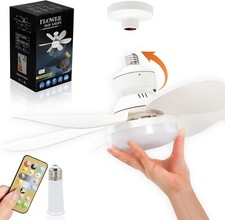 Socket Fan Light Ceiling Fans with Lights and...