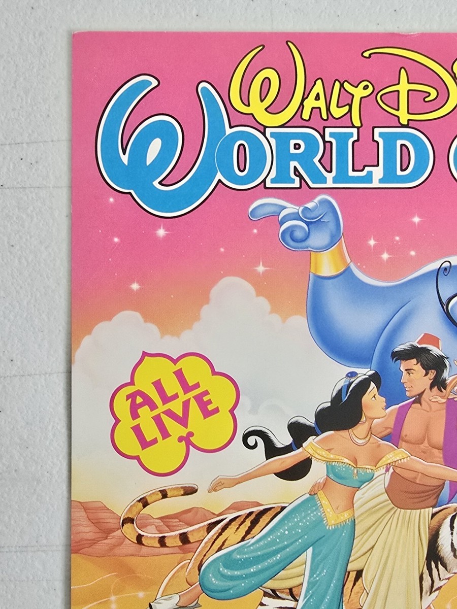 W*i様 激レア　90s Disney made in USA Vintage 1995 Walt Disney's World On Ice Mickey Program Book & 3D