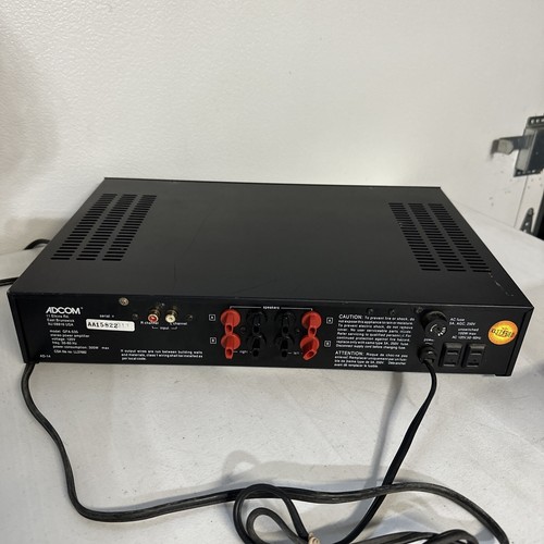 ADCOM MODEL GFA-535 II STEREO AMPLIFIER FOR PARTS Powers On No Left Side Sound - Picture 5 of 8