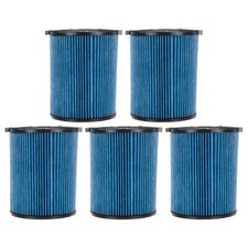 5 Pack 3-Layer Cartridge Filters 72952 for RIDGID VF5000 5-20 Gal Wet Dry Vacs