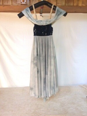 Blue Gray Adult Ballet/Contemporary/Lyrical Dance Costume | eBay