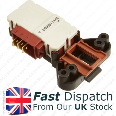 Door Switch for Beko Washing Machine WM5121S WM5121W Interlock GENUINE METALFLEX